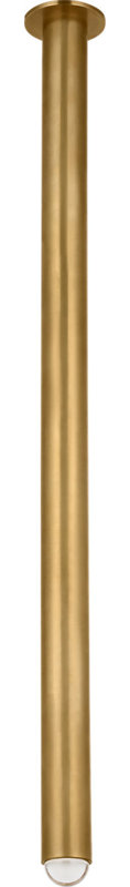 Ebell Flush Mount, Natural Brass, 48" H x 4.5" W x 4.5" D