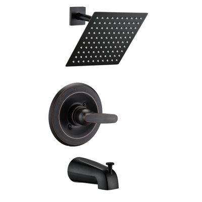 Ensemble de garniture de robinet de douche à pluie de remplacement 8 "pour système de douche carrée à haute pression et système de poignées Delta 13/14