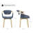 Wathen Fabric Upholstered Swivel Dining Arm Chair-1371653921