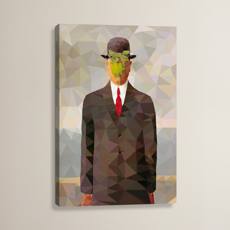 « fils of man derezzed », impression sur toile tendue, H 26 po x l 18 po x P 1,5 po