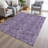 Machine Washable Indoor/Outdoor Xhevrie Plum Rug-824216838
