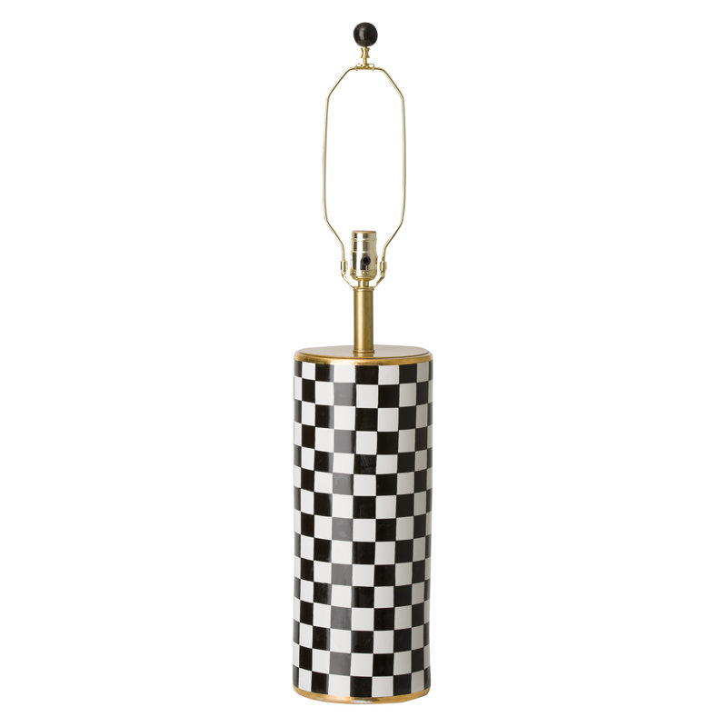 Lampe de table 32 po noir / blanc Fierros