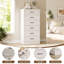 Commode 6 tiroirs pour chambre à coucher-1201614645