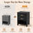 2 Drawers Solid Wood Construction Nightstand With Storage, Open Shelf, 2 Power Outlets, 1 Usb Port, And 1 Type C Port-857297751