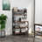 5-Tier Industrial Storage Shelves, Free Standing Kitchen Bakers Rack with Hutch