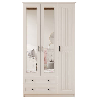 Anneelizabeth 3 Door Manufactured Wood Wardrobe
