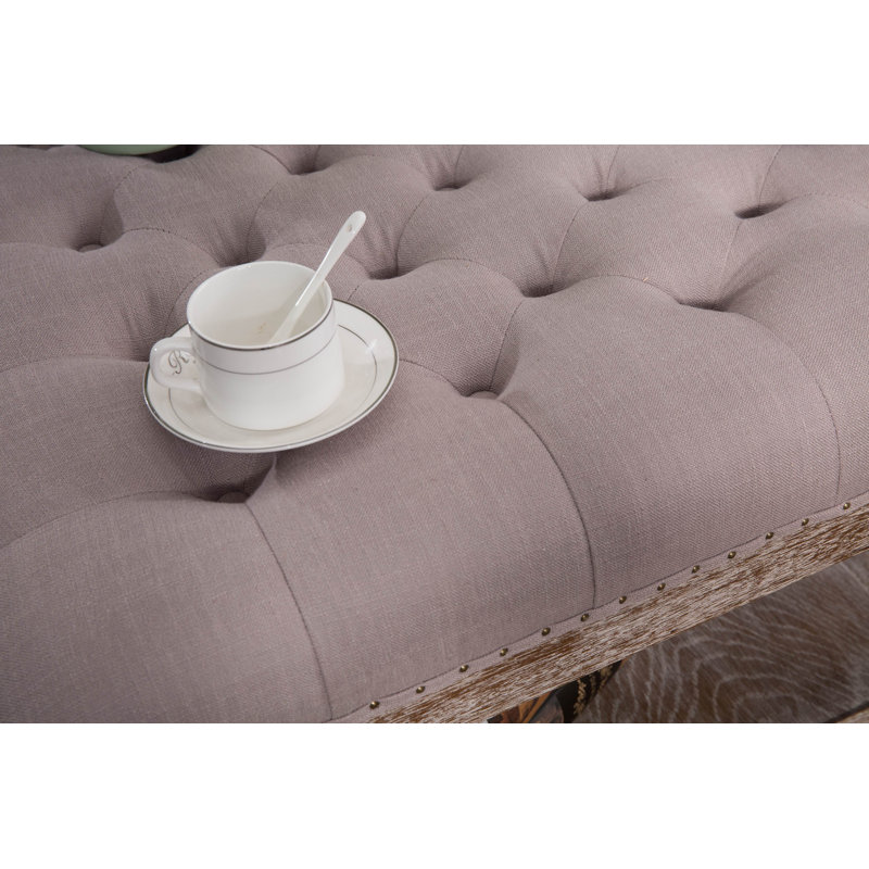 Hammonton Upholstered Ottoman, Gray