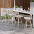 Tannah Swivel Aluminum Outdoor 28.7'' Bar Stool with Sunbrella Cushion