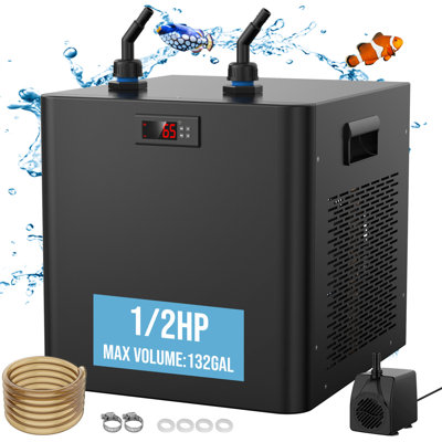 132-Gallon Water Chiller, 1/2 HP (400W) Compressor for Aquarium Hydroponics Ice Bath