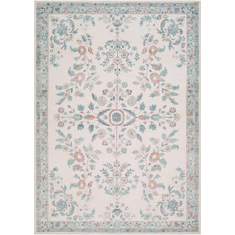 Ariadnna Washable Oriental Indoor Rug, Rectangle 5'3" x 7'7"