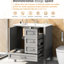 Meuble-lavabo de 30 po en gris, armoire en bois massif moderne avec lavabo, 3 tiroirs et porte à fermeture en douceur pour meuble-lavabo gris, bois, silencieux-118731933