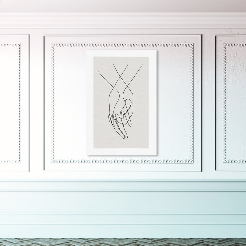 «Hands Shapes», impression sur toile, H 45 po x l 30 po, Toile tendue, Sans cadre