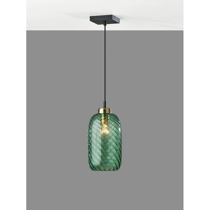 Luminaire suspendu cylindrique unique à 1 lumière
