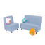 Ensemble 2 pièces modulaire et confortable Kid Comfort - bleu poudre-124164545