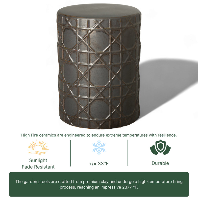 Timpson Ceramic Accent Stool