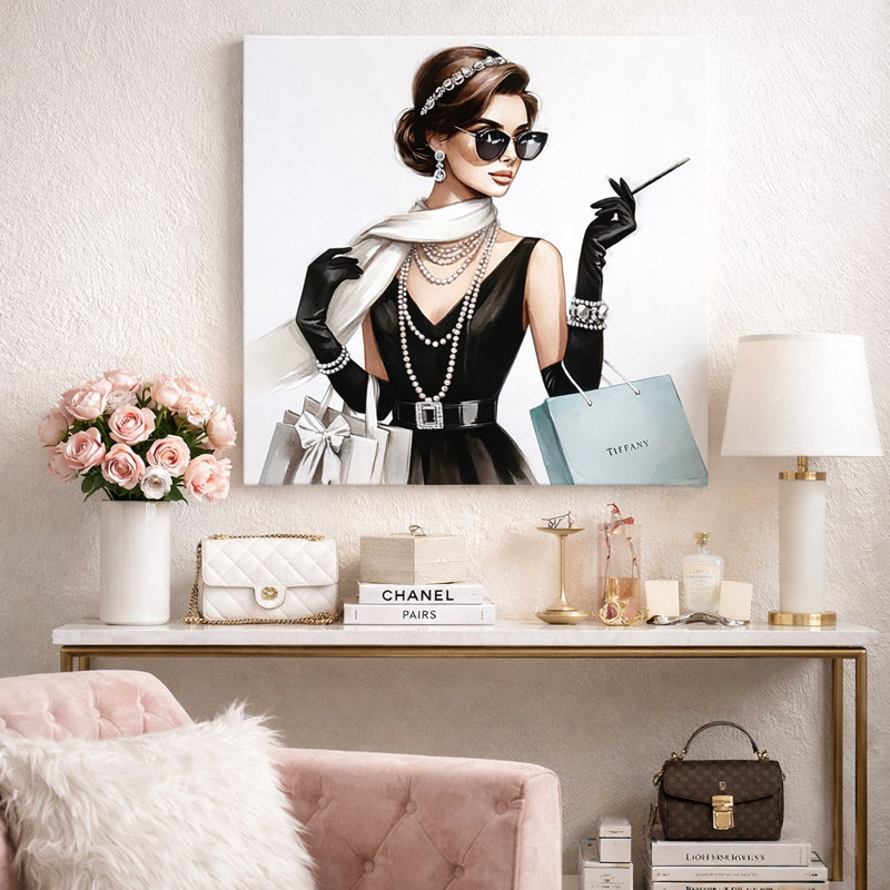 Art mural sur toile sophistiqué Glam: Tiffany-Inspired Fashion, H 30 po x l 30 po x P 1,5 po