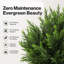 Artificial Cedar Topiary Balls Set of 2 Ground Spike Patio Garden Green