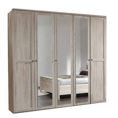 Linarez 5 Door Manufactured Wood Wardrobe