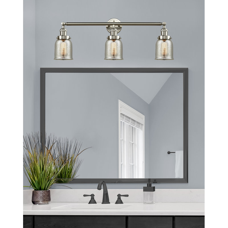 3 - Light Dimmable Bath Bar, Brushed Satin Nickel