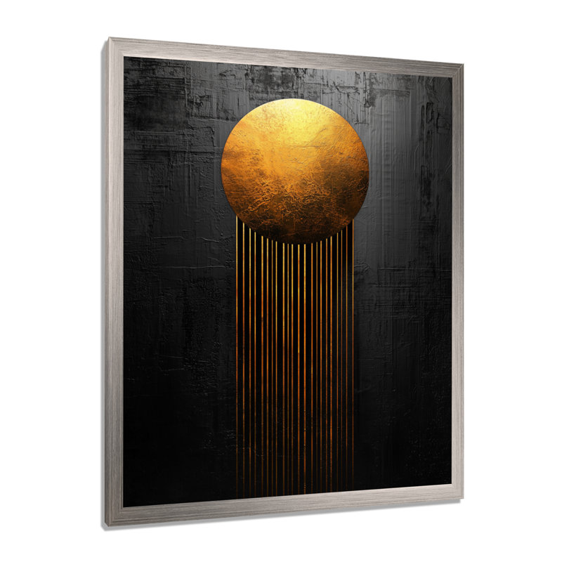 Bobba - reproduction d'art sur toile abstraite, H 32 po x l 16 po, Reproduction encadrée d'une seule photo, Argent argent