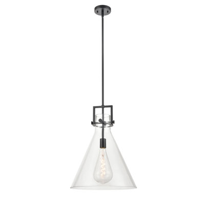Luminaire suspendu conique à 1 lumière Bogle