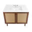 Meuble-lavabo autoportant en chêne brun de 36 po avec comptoir à 3 trous Classe-1363476233-1363476247-1363476404