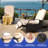 2-Piece Soft Thick Cushions Patio Adjustable Wicker Reclining Lounge Chairs-2001797306