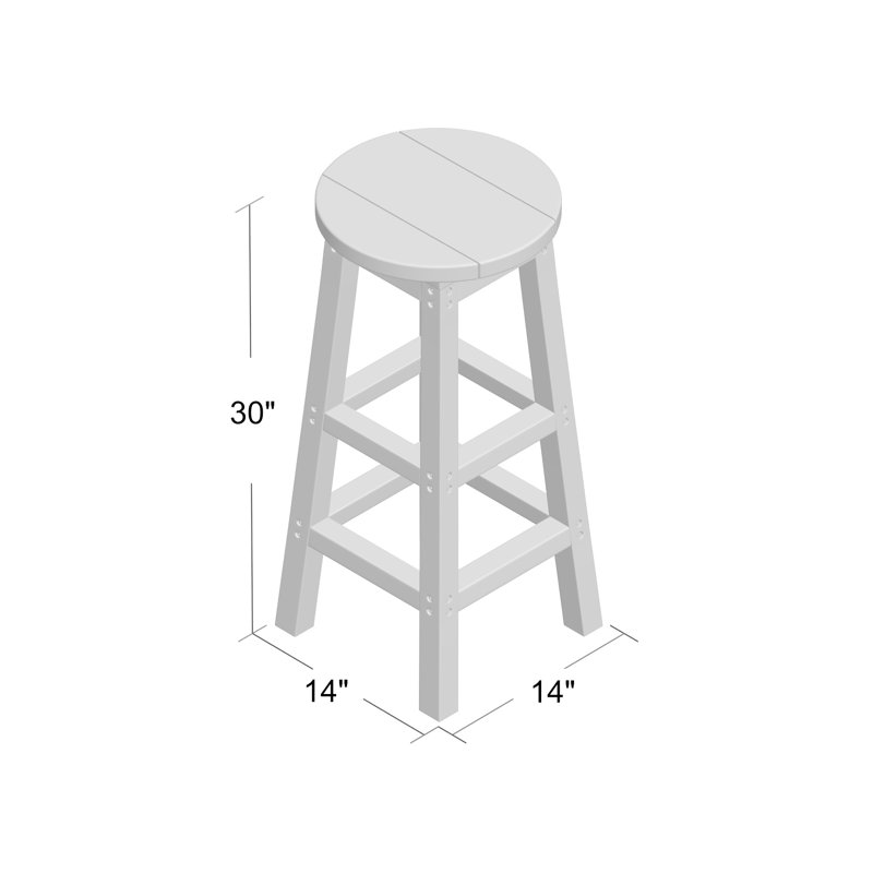 Captiva Casual Outdoor Stool, Atlantic Navy