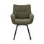 Septimus Swivel Fabric Dining Chair with Steel Legs-1847389029