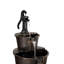 Rustic Pump and Barrel Water Fountain, 40"