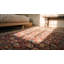 Square Shape Allover Herati Pattern Antique Classic Rich Red Color Agra Rug