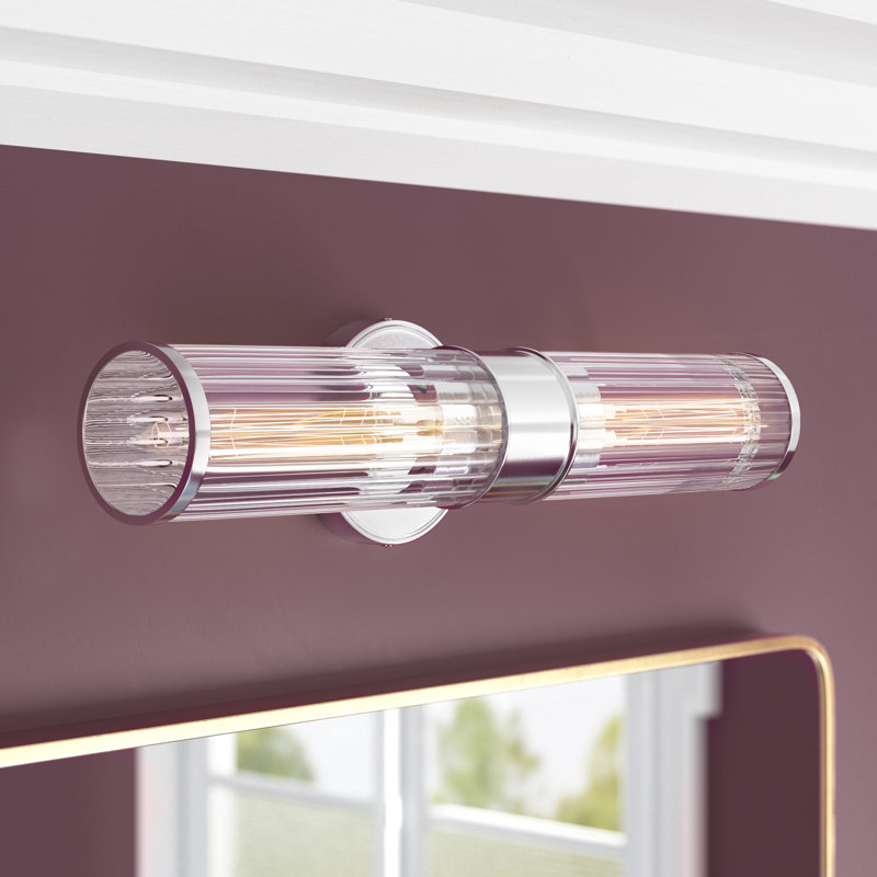 Madelyn 2 - Light Dimmable Bath Sconce, Polished Chrome