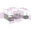289cm Wide Patio Sofa with Cushions