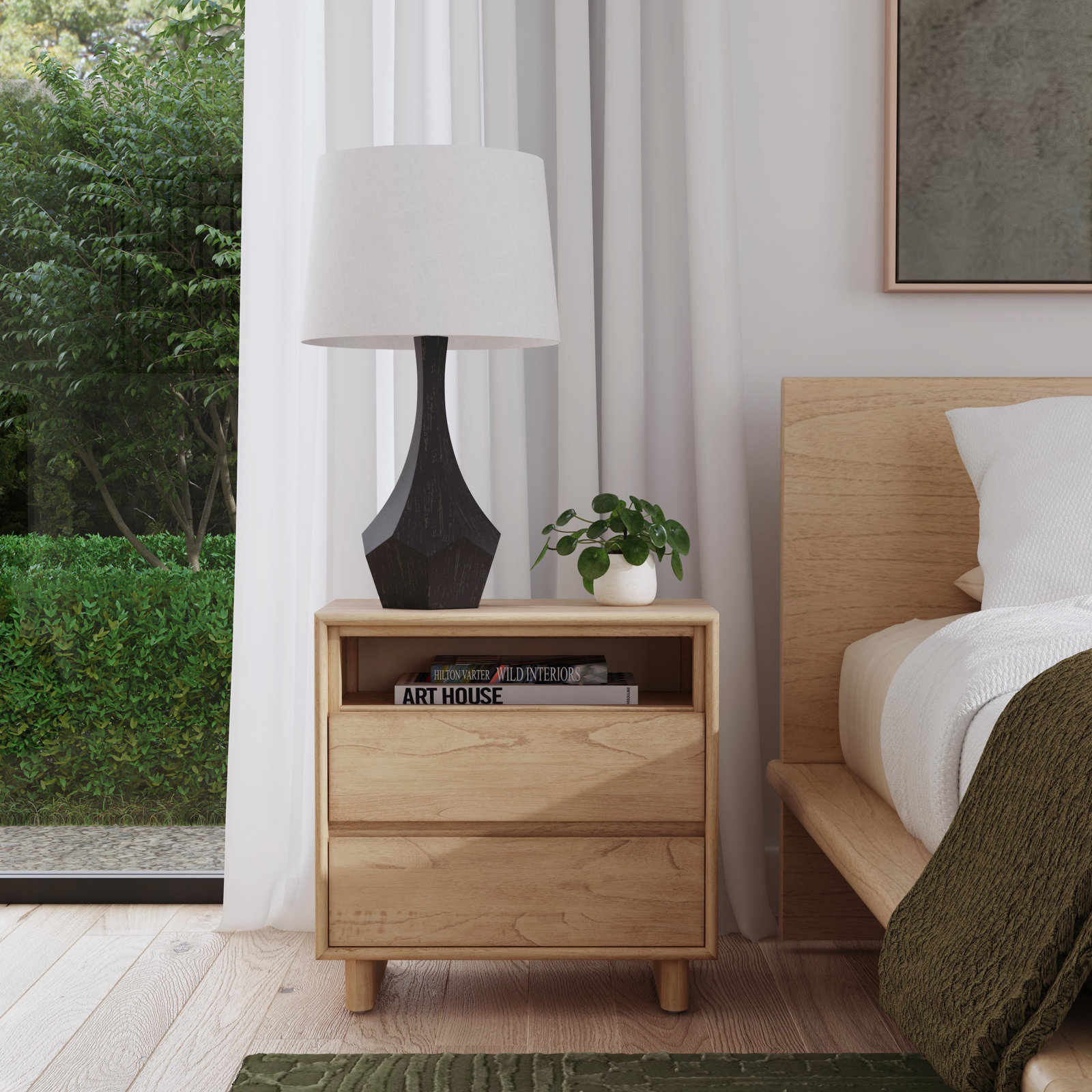 Soleil Nightstand, Blonde Oak