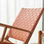 Chaise berçante simple en bois massif