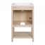 Meuble-lavabo élégant de style français avec lavabo en céramique, porte à fermeture douce et conception compacte pour les petits espaces