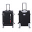 Valise légère 4 pièces verticale 20/24/28/32 avec capacité extensible, roulettes pivotantes à 360 degrés, compartiments extérieurs, poche intérieure de couvercle, accessoire latéral réglable