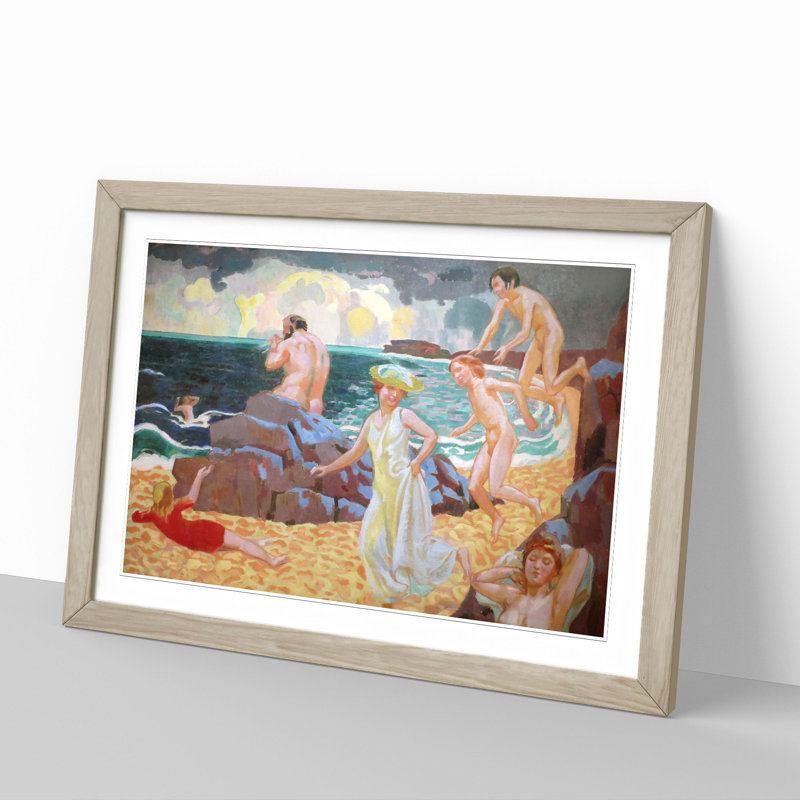 Polyphemus by Maurice Denis - Framed Print, 27cm H x 36cm W x 2cm D, Oak Framed
