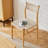 Burlywood Solid back side Chair(Set of 2)