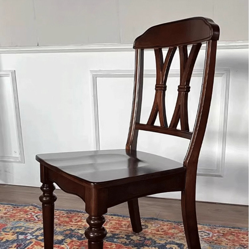Solid wood round dining table set, 29.52"H x 51.18"L x 51.18"W