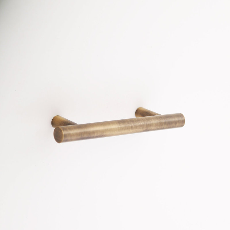 Madelyn Carter Katia Solid Brass Drawer Pull, Antique Brass, 3 3/4″
