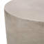 Table d'appoint d'extérieur en béton léger gris clair_70886.00