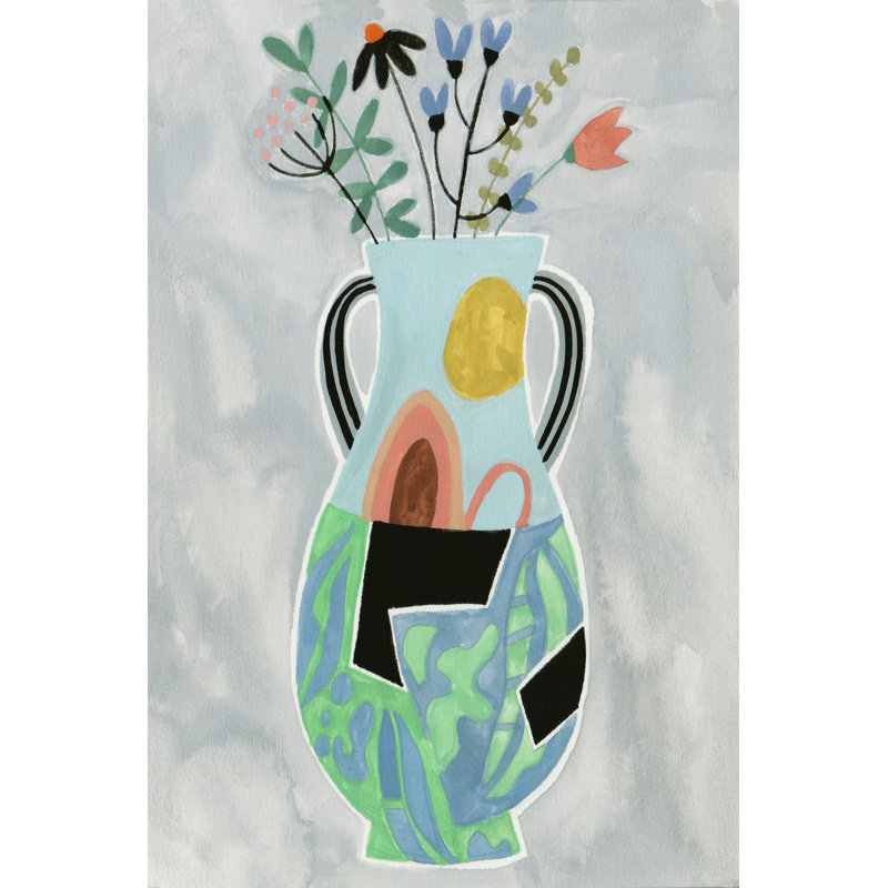 Vase Collage I, H 12 po x l 8 po