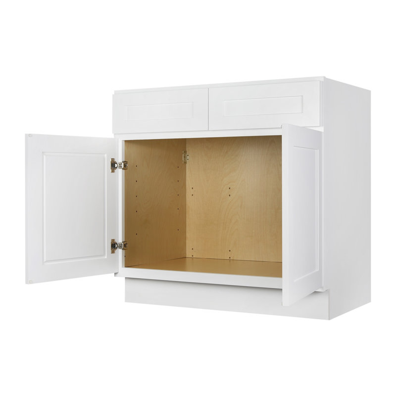 Base de meuble-lavabo blanc Koville VSB3621, H 34,5 po x l 36 po