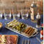 Crudite Tray With Handles, Crystal Inserts