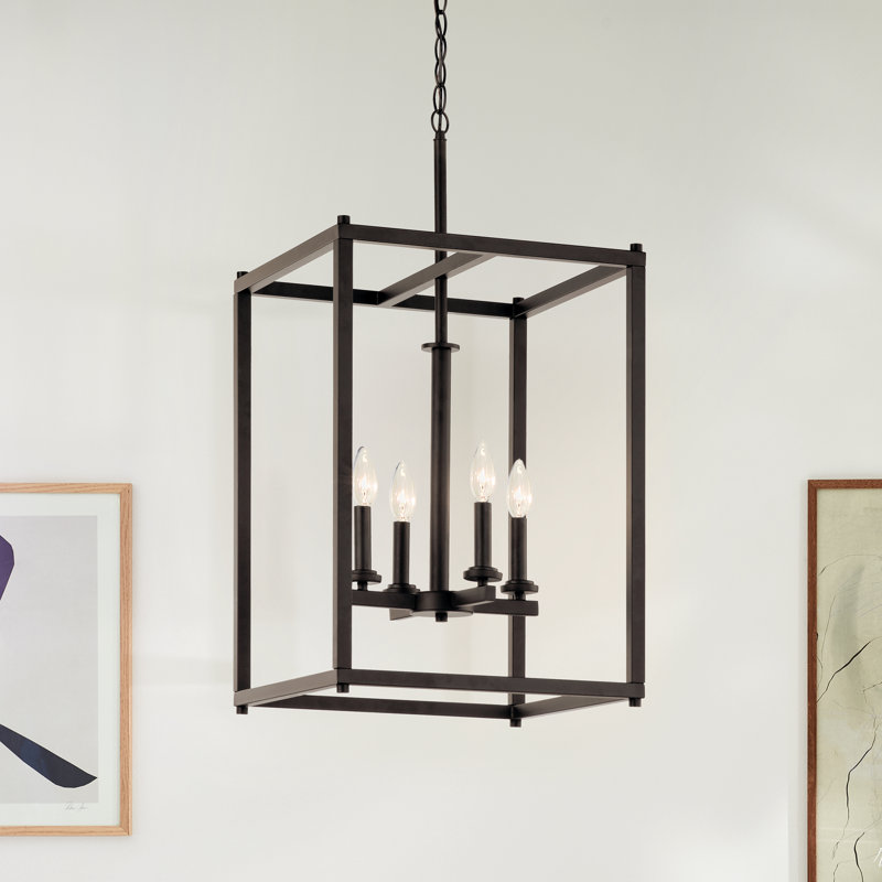 Crosby 4-Light Bronze Pendant, Olde Bronze