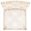 Chaise d'appoint en bois massif d'Yvette en blanc / naturel