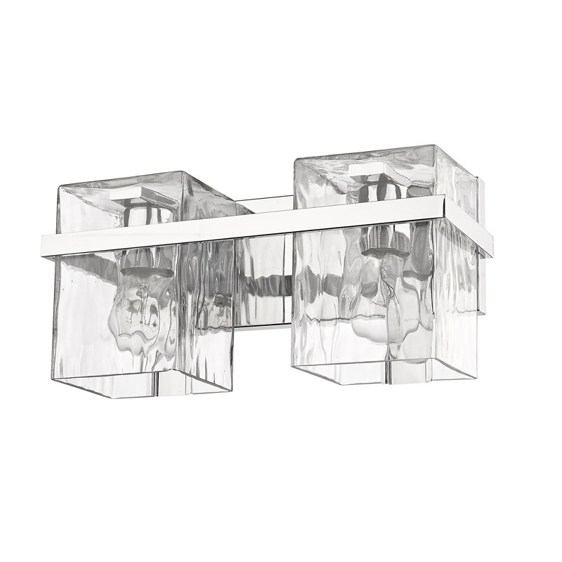 Éclairage pour meuble-lavabo Arene, Chrome chrome, 2 Lights, 7"H x 14.25"W x 5.5"D