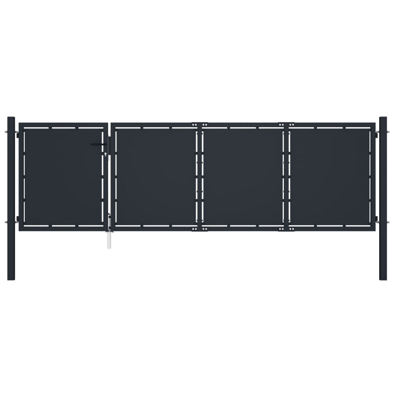 Melynnie Black Metal Gate, 150cm H x 350cm W