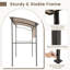 BBQ Shelter, Grill Gazebo With Serving Shelf And Storage Hooks-394502915